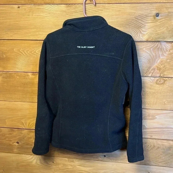 PATAGONIA Womens‎ Md FLEECE ZIP UP  BLACK LOGOS EMBROIDERED ON the glint summit - Picture 6 of 7